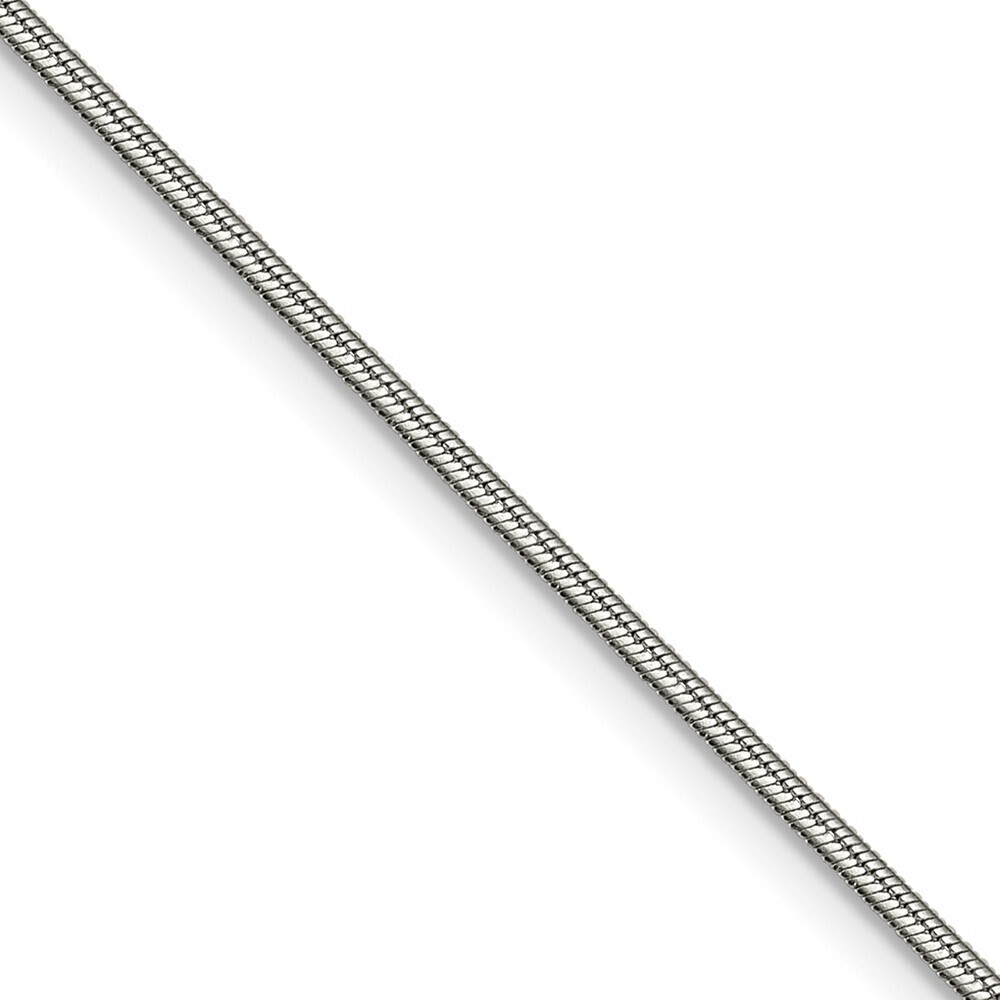 Kazi Luxury Stainless Steel Polished 1.5mm 24in Snake Chain